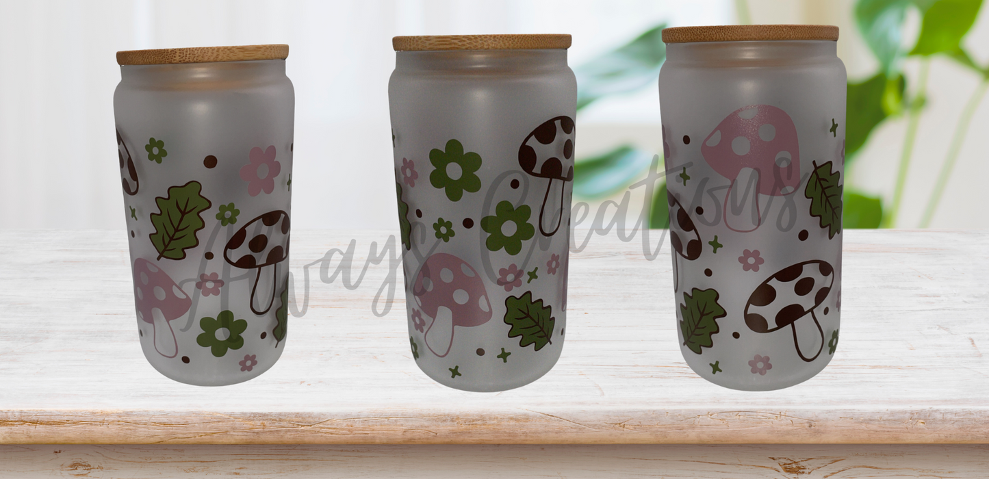 12 oz Frosted Glass Can